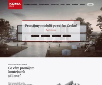 Koma-Rent.cz(Pronájmy modulů po celém Česku) Screenshot