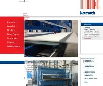 Komach.nl(Used textile machines) Screenshot