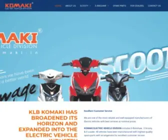 Komaki.in(KOMAKI ELECTRIC VEHICLE DIVISION) Screenshot