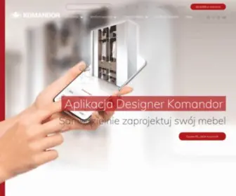 Komandor.pl(Szafy, garderoby, meble na wymiar, drzwi przesuwne, zabudowa wnętrze) Screenshot