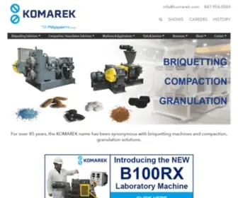 Komarek.com(Briquetting Machines by K.R) Screenshot