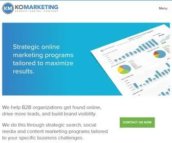 Komarketing.com(B2B Digital Marketing) Screenshot