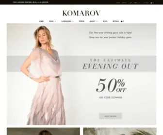 Komarov.com(Komarov Clothing Official Site) Screenshot