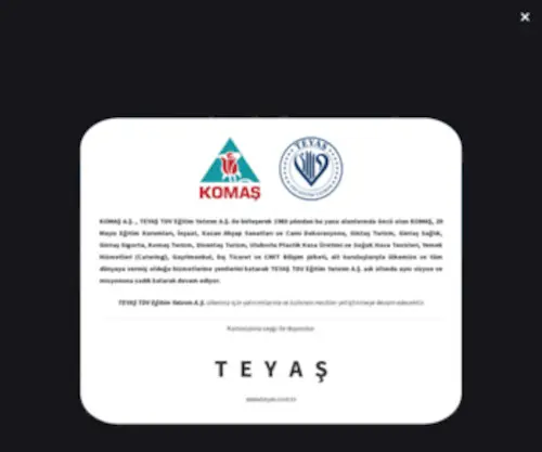 Komasas.com(KOMAŞ) Screenshot