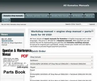 Komatsu-Manuals.com(All Komatsu Manuals) Screenshot