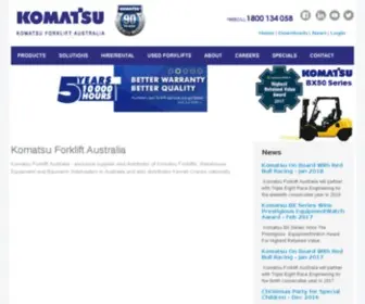 Komatsuforklift.com.au(Komatsu Forklift Australia) Screenshot