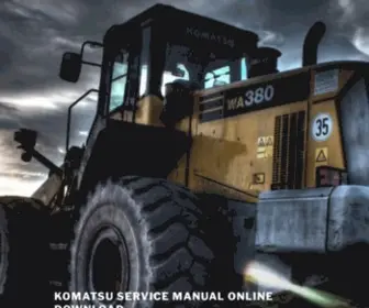 Komatsumanual.net(Komatsu Service Manual Download) Screenshot