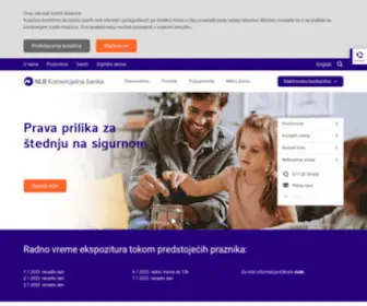 Kombank.com(NLB Komercijalna banka ad Beograd) Screenshot