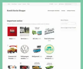 Kombirocks.com(Kombi Rocks Shoppe) Screenshot