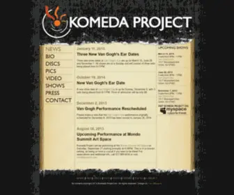 Komedaproject.com(Bringing Krzysztof Komeda's wondrous music back to life) Screenshot