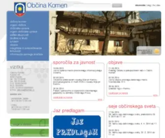 Komen.si(Občina) Screenshot