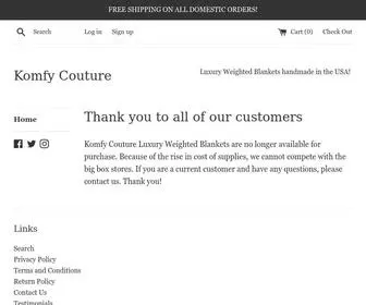 Komfycouture.com(Create an Ecommerce Website and Sell Online) Screenshot