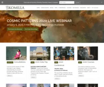 Komilla.com(Komilla Sutton Vedic Astrology) Screenshot