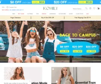 Komily.com(Online Clothing Shopping) Screenshot