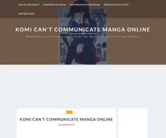 Komisanwamanga.com(Read Komi cant Communicate Manga Online / Read Komi cant Communicate Manga Online) Screenshot