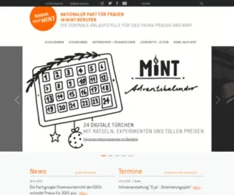 Komm-Mach-Mint.de(Komm, mach MINT) Screenshot
