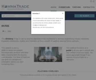 Kommatrade.com(Find Mechanical engineering companies) Screenshot