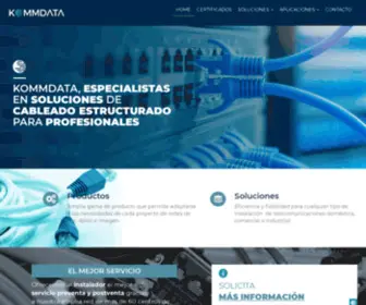 Kommdata.com(Soluciones para instalaciones de cableado estructurado) Screenshot