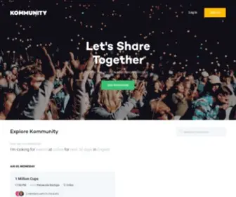 Kommunity.com(Let's share together) Screenshot
