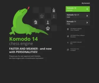 Komodochess.com(Komodo Chess Engine) Screenshot