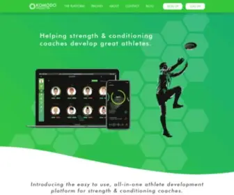 Komodomonitr.com(Helping strength & conditioning coaches develop great athletes. Komodo Monitr) Screenshot