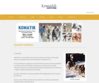 Komout.com(Equippeur Komatik Outfitters) Screenshot