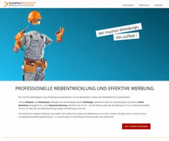 Kompaktdesign.com(Web- und Werbeagentur des Mittelstands) Screenshot