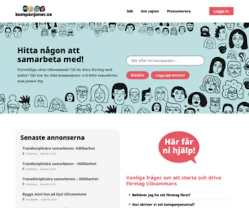 Kompanjoner.se(Förverkliga) Screenshot