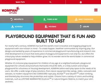 Kompan.us(Commercial playground equipment manufacturer) Screenshot