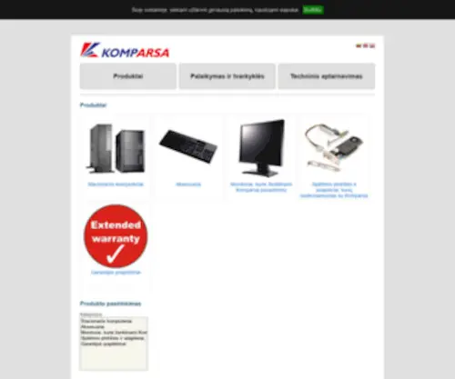 Komparsa.com(Produktai) Screenshot