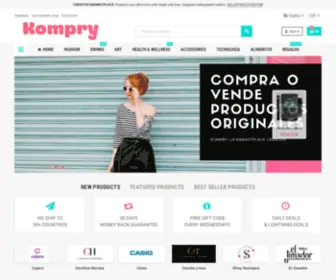 Kompry.com(Kompry la marketplace creativa) Screenshot