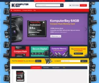 Komputerbay.com(Storage solutions for digital media) Screenshot