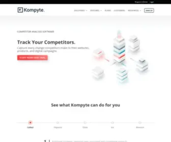 Kompyte.com(Kompyte is a competitor tracking software) Screenshot
