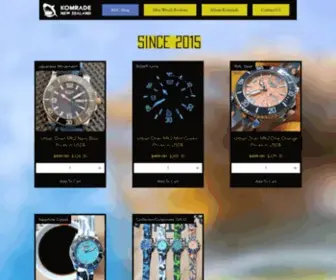 Komradewatches.com(Komrade Watches) Screenshot