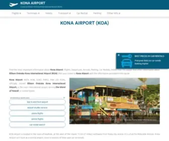 Kona-Airport.com(Kona Airport (KOA)) Screenshot