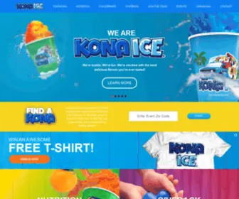 Kona-ICE.com(Kona Ice) Screenshot