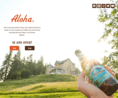 Konabrewingco.ch(Kona Beer) Screenshot