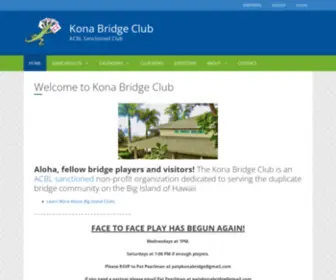 Konabridge.org(Kona Bridge Club) Screenshot