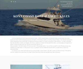 Konacoastyachts.com(Kona Coast Boat & Yacht Sales) Screenshot