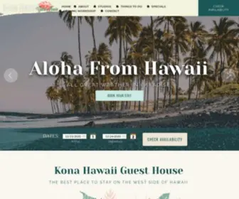 Konahawaiiguesthouse.com(The Kona Hawaii Guest House) Screenshot