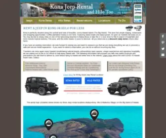 Konajeeprental.com(Kona Jeep Rental) Screenshot