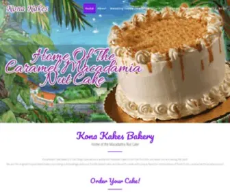 Konakakes.com(Home Of The Macadamia Nut Cake) Screenshot