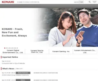 Konami.co.jp Screenshot