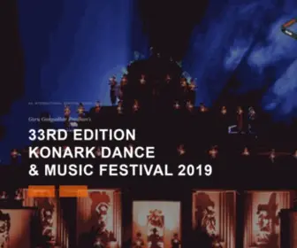 Konarkfestival.com(Konark Dance & Music Festival) Screenshot