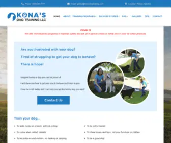 Konasdogtraining.com(Dog & Puppy Training for Scottsdale) Screenshot