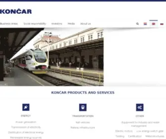 Koncar.com(KONČAR) Screenshot