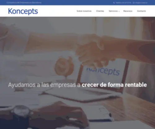 Koncepts.es(Consultora de Empresas en Barcelona) Screenshot
