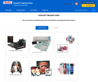 Konceptsublimationindia.com(Multifunctional Heat Press Machine) Screenshot