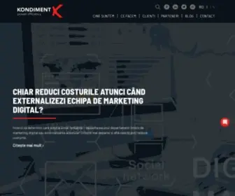 Kondiment.ro(Agentia interactiva Kondiment) Screenshot