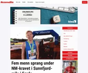Kondis.no(Norsk organisasjon for kondisjonsidrett) Screenshot